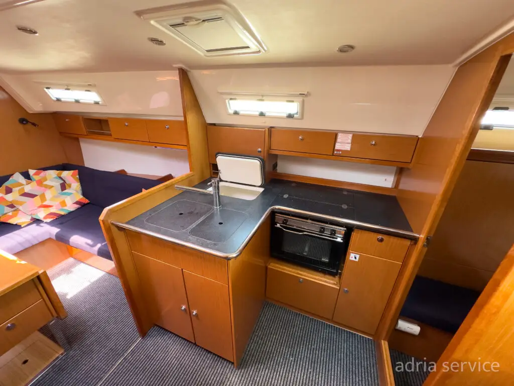 Sailboat Eleven - kitchen. Bavaria 36 Cruiser, built in 2011 and docked in IZOLA.