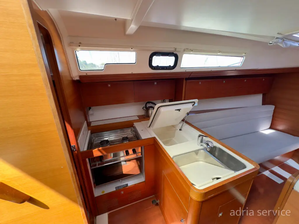 Sailboat Joy AS - kitchen. Dufour 350 GL, built in 2016 and docked in IZOLA.