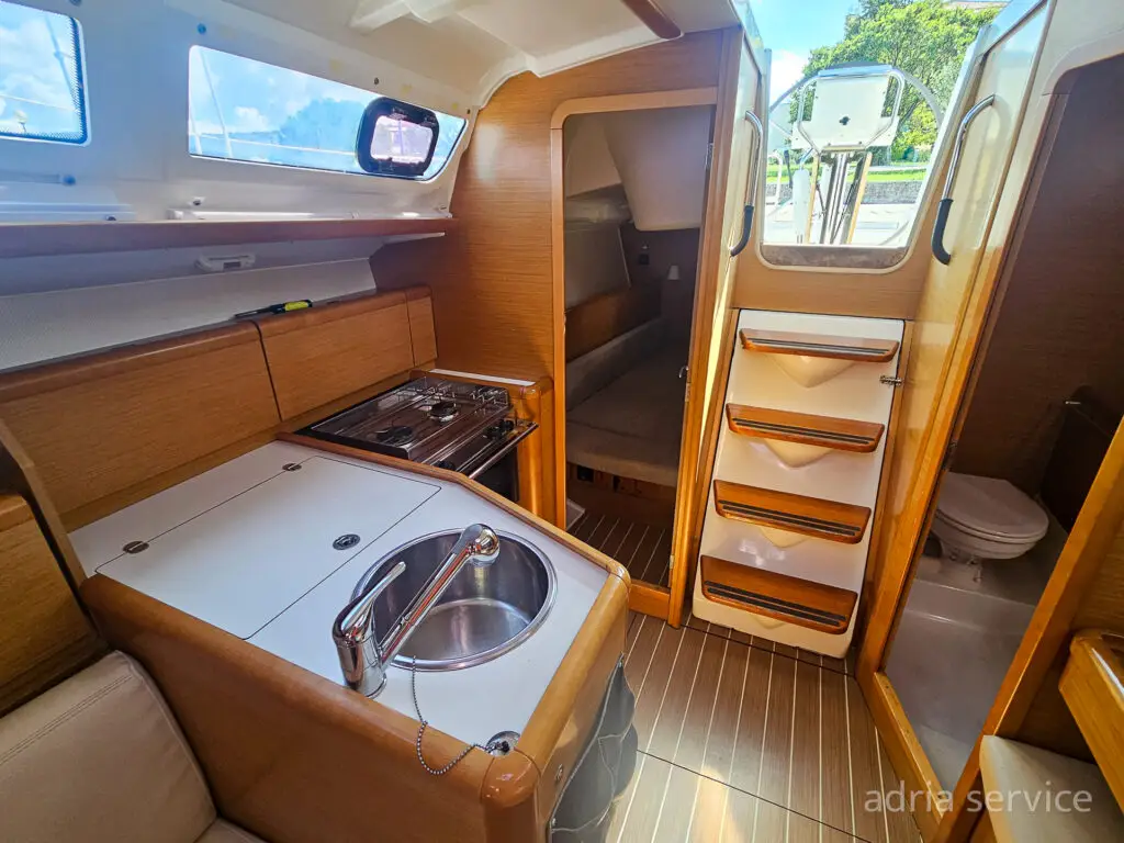 Sailboat Energy - kitchen. Sun Odyssey 33i, built in 2012 and docked in IZOLA.