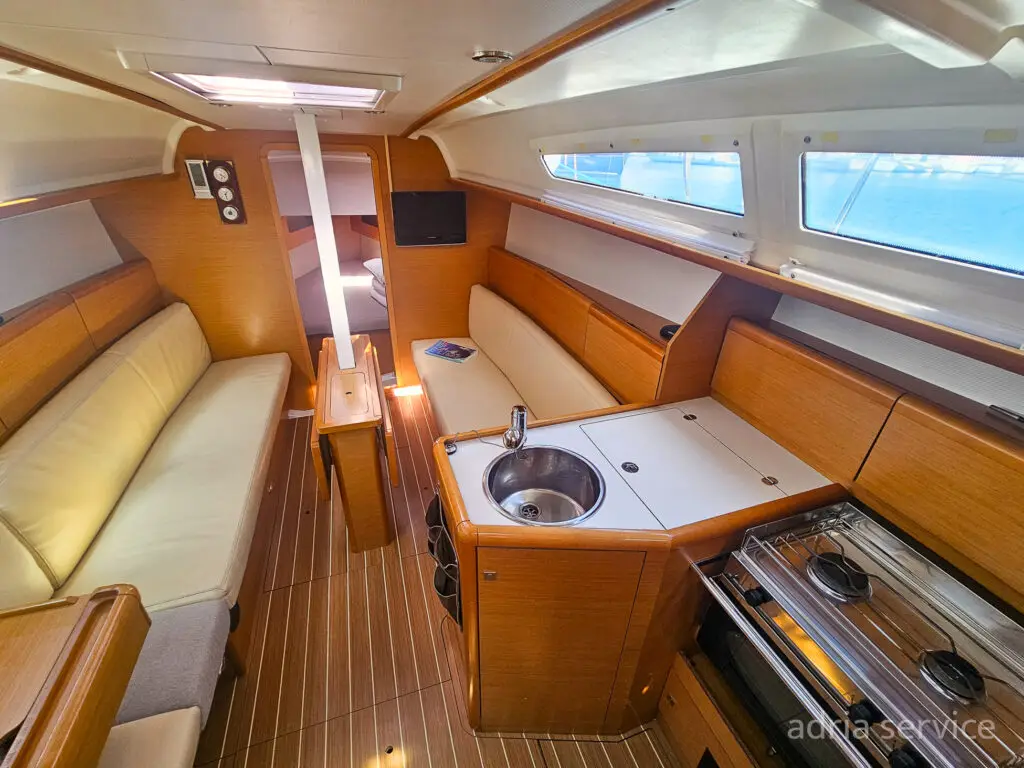 Sailboat Energy - salon form top. Sun Odyssey 33i, built in 2012 and docked in IZOLA.